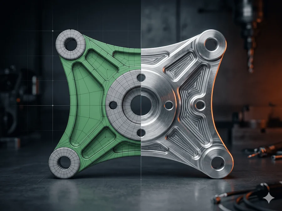 Reihe orange eloxierter Aluminium-Frästeile aus CNC-Serienfertigung